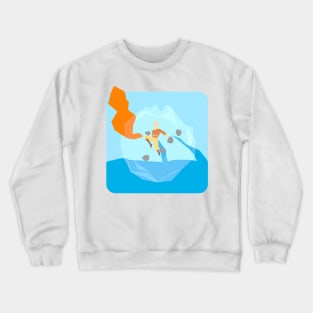 Avatar the last air bender water fire land air Crewneck Sweatshirt